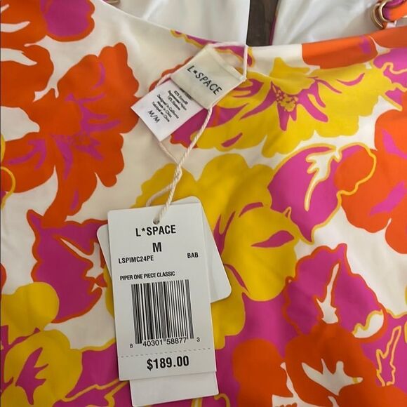 NWT L*Space Piper Keyhole One Piece in Bliss and Blossom Print M - Picture 11 of 12